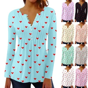 Long Sleeve Shirts For Women Fall Fashion Dressy Casual Blouses Trendy Pleated - Picture 1 of 39