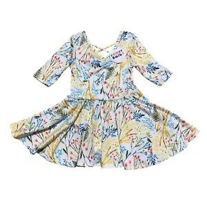 Dot Dot Smile Girls Size 2T White Yellow Floral Ballerina Twirl Dress - NWT - Picture 1 of 6