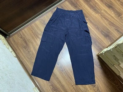 Dries Van Noten синий вискозы парашют грузовые брюки размер 40 - Изображение 1 из 4