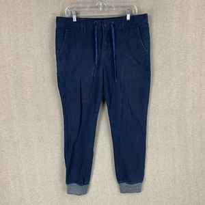 Aeropostale Hombre Jogger 30 (35.5x27.5) Azul Marino Ajustado Chino Caqui tiro Medio - Imagen 1 de 22