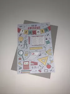 Tarjeta de agradecimiento Hallmark Teacher: impresionante merecimiento estrella dorada diferencia que hiciste - Imagen 1 de 4