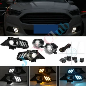 Fit For Ford Fusion Mondeo 2013-16 k Daytime Running Lights Fog Lamp Wiring Set - Picture 1 of 12