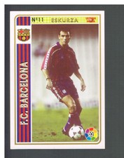 CARD MUNDICROMO LA TOKENS DE LA LIGA 1994-95 No UH 11 ESKURZA FC BARCELONA