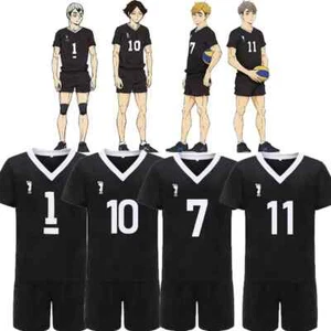Anime Miya Atsumu Osamu Sportswear Inarizaki High School Volleyball Team Uniform - Picture 1 of 15