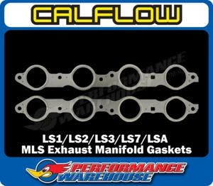 MLS Multi Layer Steel LS1/LS2/LS3/LS7/LSA Exhaust Manifold Gaskets, Holden HSV - Picture 1 of 2