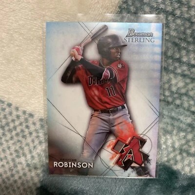 2021 Bowman Sterling Kristian Robinson Arizona Diamondbacks Baseball Card BSP-1 - Image 1 of 2