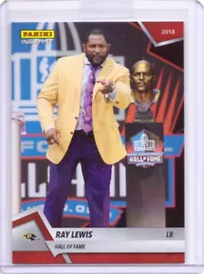 2018 Panini Instant #10 Ray Lewis Hall of Fame Football Card - Only 61 made! - Picture 1 of 2