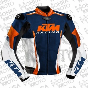 KTM Racing 1,3 mm Rindsleder Motorradjacke Unisex Motorradjacke - Bild 1 von 3