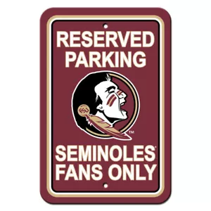New NCAA Florida State Seminoles Reserved Parking Sign - Home Office Bar Decor - Picture 1 of 1