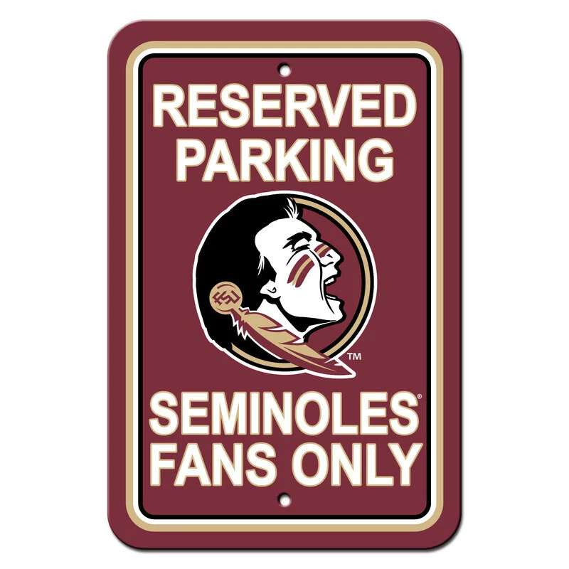 New NCAA Florida State Seminoles Reserved Parking Sign - Home Office Bar Decor - Image 1 of 1