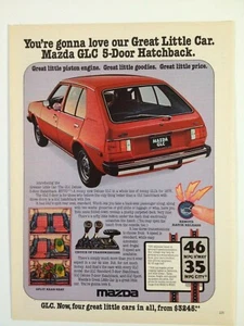1974 Mazda GLC Deluxe 5 Door Hatchback Print Ad - Picture 1 of 2
