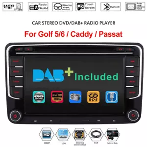 2DIN Autoradio NAVI DVD DAB+ Für VW Golf 5 6 PLUS Touran Passat B6/B7 Tiguan BT - Bild 1 von 15