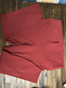 Fabletics Womens Oasis High-Waisted Pocket 7/8 Leggings 2X/ 18/20 Burgundy - Picture 1 of 7