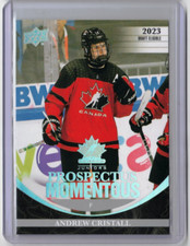 ANDREW CRISTALL 2023 Upper Deck Rookie Prospectus Momentous Insert Card #PM-11