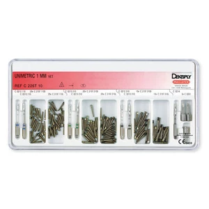 UNIMETRIC 1mm SET DENTSPLY 120 ESPIGAS DE TITANIO + FRESAS DENTAL. - Imagen 1 de 1