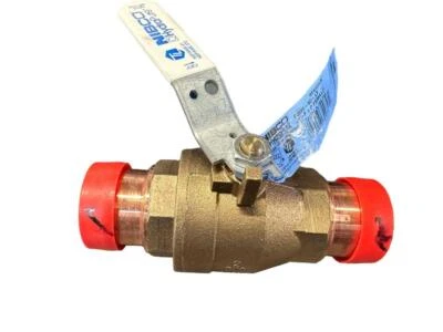 NEW Nibco PC585-80-LF Bronze Full Port, Press Ends, Ball Valve, 2" - Image 1 of 4