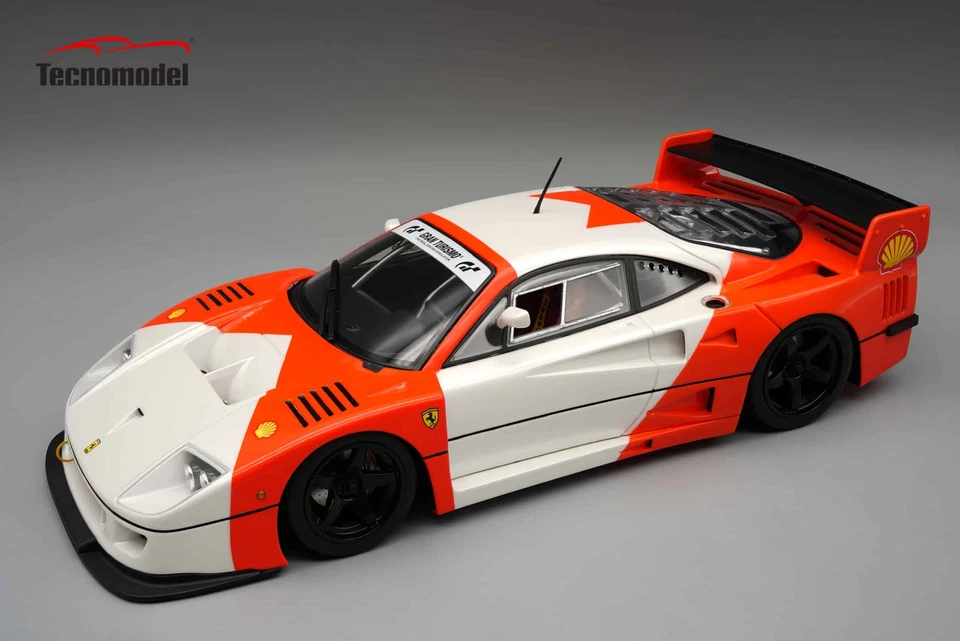 Tecnomodel 1:18 Ferrari F40 LM 1996 Press Version Red & White w/Black Rims - Image 1 of 1