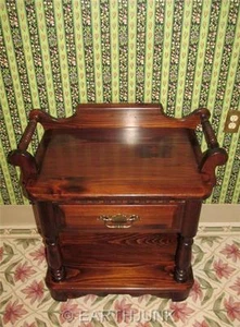Ethan Allen Commode Wash Stand Bedside Table Antiqued Tavern Pine 12 5106 - Picture 1 of 12