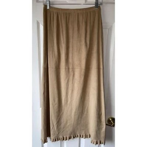 J Jill Skirt Womens Small Vegan Suede Westen Bohemian Festival Pull On Casual - Picture 1 of 8