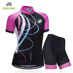 Fahrradkleidung Frauen Radfahren Trikot kurzes Set kurzärmelige Fahrradbekleidung - Bild 1 von 10