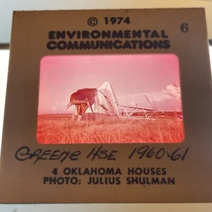 Herb Greene “Prairie chicken House” Oklahoma Architecture 35mm Art Slide - Picture 1 of 3