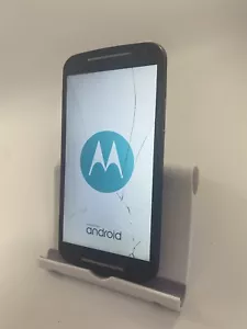 Motorola Moto G 2nd Gen 8GB Unlocked Black Android Smartphone Cracked 1GB RAM  - Picture 1 of 12