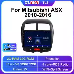 Per Mitsubishi ASX 2010-2016 Schermo Autoradio Lettore Stereo Multimediale Navigatore GPS - Foto 1 di 32