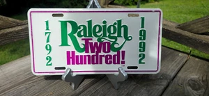 1992 | Original Raleigh NC Bicentennial plate - Green - Picture 1 of 1