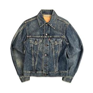 VTG 90s LEVIS JAPANESE BIG E RED TAB TYPE 3 TRUCKER JACKET 60s 70s LVC XS 34 - Picture 1 of 7