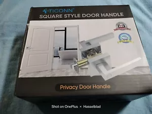 Ticonn Square Style Door Handle (Privacy Type) Lot Of 3 - Picture 1 of 8