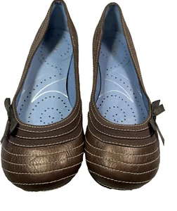 Indigo by Clarks 82203 Damen klassischer Pumps Absatz Leder Slipper 8,5 M NEU kupferfarben - Bild 1 von 9