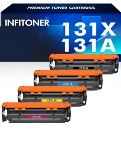 131X 131A Multipack 4 Cartucce Toner Compatibile con Colore MFP M276nw M276n - Foto 1 di 6