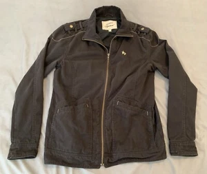 Levi Strauss Signature Black Full Zip Cotton Twill Jacket Woman’s Large - Picture 1 of 10