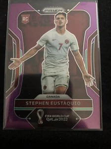 Copa Mundial Panini Prizm 2022 Stephen Eustaquio púrpura/199 RC #53 Canadá - Imagen 1 de 2