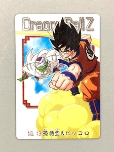 Tarjeta gomosa de plástico japonesa Goku y Piccolo - No.13 R - Dragon Ball - Imagen 1 de 2