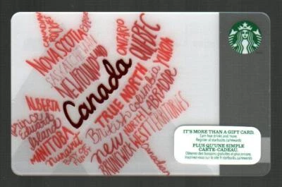 STARBUCKS ( Canada ) Canada Day 2014 Gift Card ( $0 )  - Image 1 of 2