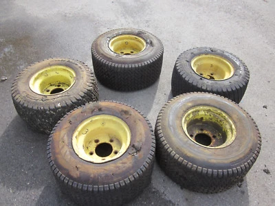 3) 5 Stück Reifen / Räder  ausgeschäumt für Arbeitsbühne, Baumaschine usw.defekt - Bild 1 von 4