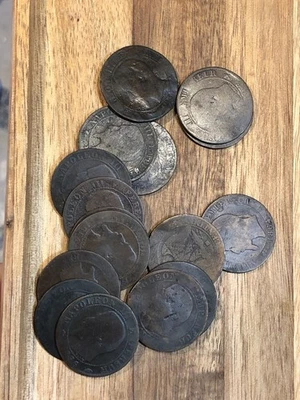 France - Napoléon III - Lot De 16 X 5 Centimes : Petit Etat - Photo 1/4