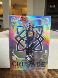 2016-17 Panini Excalibur Stephen Curry Crusade Silver #2 Warriors Refractor - Imagen 1 de 2