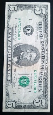 1974 5$ K 47171430 A Federal Reserve Note (One Note) - Image 1 of 2