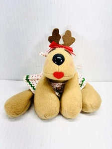 Peluche Hallmark Rodney & Friends 8" renna Rhonda vintage 1984 - Foto 1 di 6