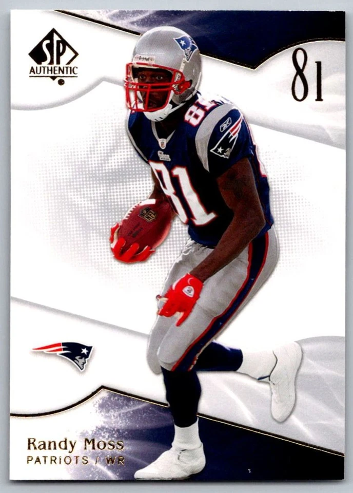 2009 SP Authentic Randy Moss New England Patriots #22 - Image 1 of 2