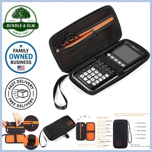 Hard EVA Travel Case for TI-84 Plus Graphing Calculator with Extra Pocket - Picture 1 of 10