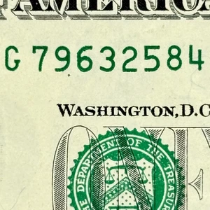 True Scattered Ladder 2-9 Full Complete Eight Digit Dollar Fancy Serial Number - Bild 1 von 6