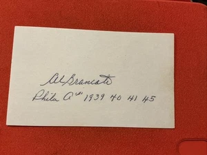 Al Brancato 🔥🔥MLB: 1939 Philadelphia Athletics🔥🔥Autograph 🔥🔥 - Picture 1 of 1