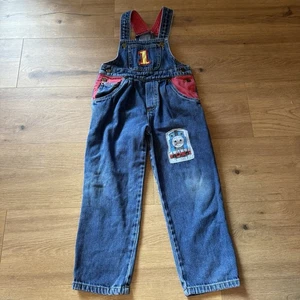 Vintage Thomas The Tank Engine Denim Overall 4R Zug bestickt Y2K - Bild 1 von 14