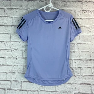 Adidas Shirt Girls Small Purple Aeroready Running Athletic Tee Youth H30042 2021 - Picture 1 of 15
