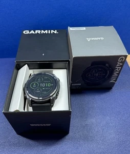 Reloj inteligente Garmin Fenix 8 Sapphire Solar 51 mm (negro/gris guijarro) CAJA ABIERTA - Imagen 1 de 7