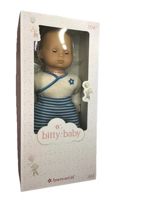 American Girl Bitty Baby BB3 Cloud Gray NEW Blond Hair Blue Eyes P4a - Image 1 of 3