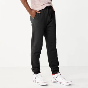 Mens Tek Gear Ultra Soft Fleece Joggers Jogger Pants L Black New NWT - Picture 1 of 3